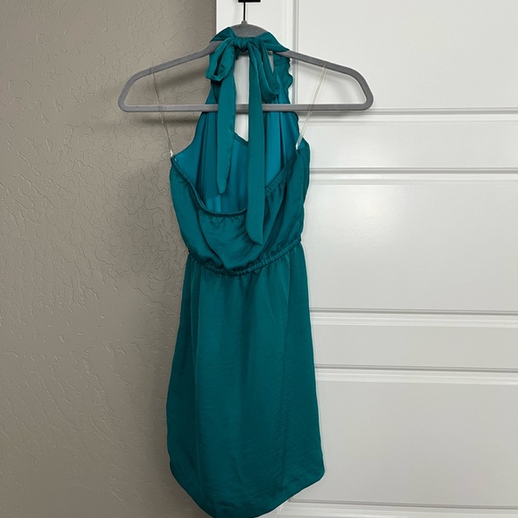 Charlotte Russe | Turquoise Halter Dress - Picture 2 of 3